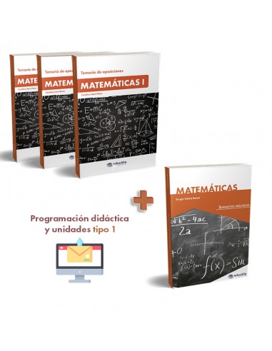 Temario + Supuestos + PD tipo 1 Matemáticas (castellano)