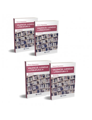 Temari Valencià: Llengua i literatura (4 volums)