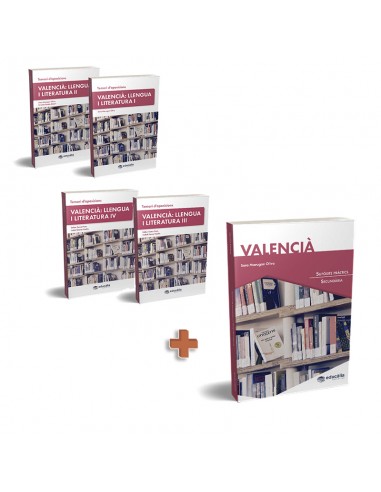 Temari (4 volums) + Supòsits pràctics Valencià: Llengua i Literatura I