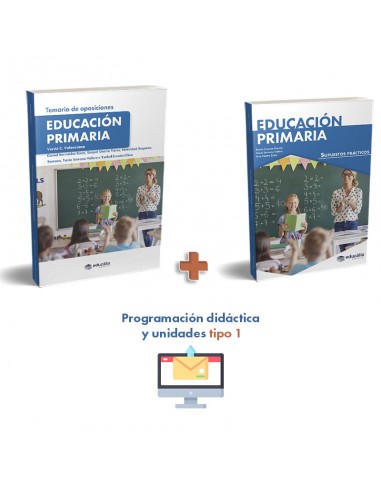 Temario + Supuestos + Programación tipo 1 Ed Primaria (castellano - C. Valenciana)