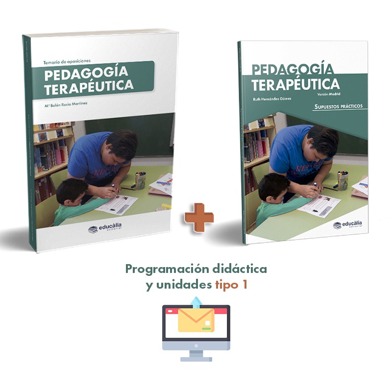 Temario + Supuestos versión Madrid + PD tipo 1 Pedagogía Terapéutica (Madrid)