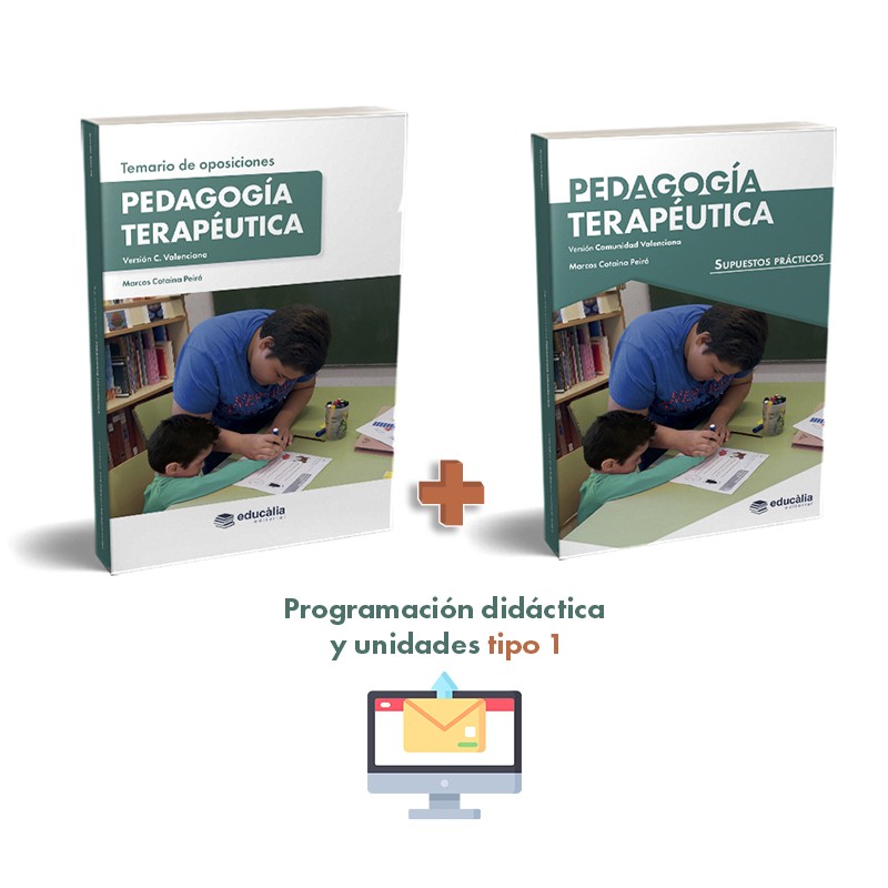 Temario + Supuestos + PD tipo 1 Pedagogía Terapéutica (C. Valenciana)