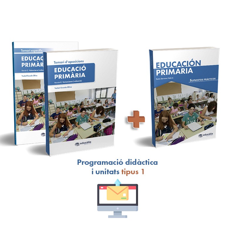 Temari + Supòsits + Programació tipus 1 Ed. Primària (valencià - C. Valenciana)
