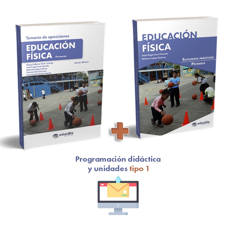 Temario + Supuestos + PD tipo 1 Educación Física Primaria (Madrid)